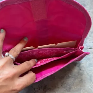 NWOT all you pink wallet with multiple slots. Double Velcro thumbnail 3