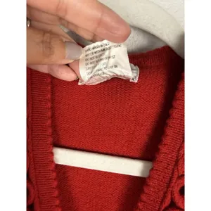Koret Y2k Women's Medium Lambs Wool Sweater Vest Red‎ Preppy Academia Retro thumbnail 5