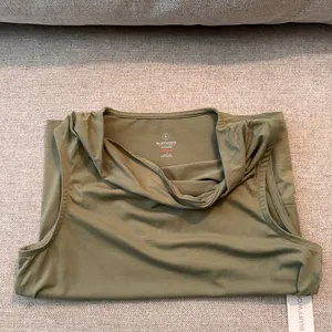 Bluffworks Green Sleeveless Cowl Neck Top NWT thumbnail 10