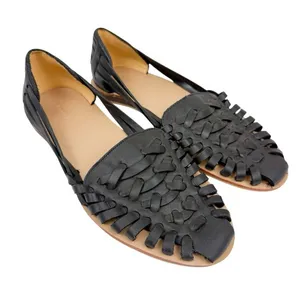Nisolo Hurache Sandals Woven Fisherman Flats Black Size 9 thumbnail 1