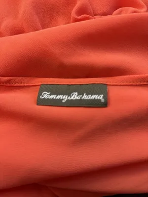 *Tommy Bahama Sheer Maxi Swim Cover-Up Womens S? Orange Beach Resort Travel thumbnail 5