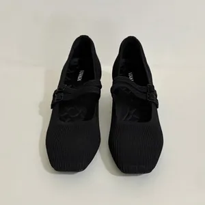 VIVAIA Mary Jane Knit Heels Black Eco Friendly Comfort Work Shoe 41.5 US 10 thumbnail 3