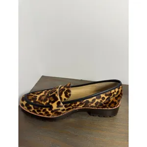 Vince Camuto Leopard Calf Hair Lug‎ Sole Loafers Size 7 New Statement thumbnail 5