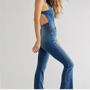 Free People We the Free Boyish Sam Flared Jumpsuit 2288 thumbnail 2