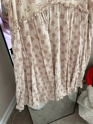 Patrons of Peace Cream Floral Tie-Strap Mini Dress thumbnail 4