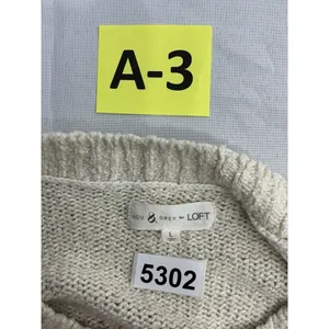 Womans Lori Grey For Loft Long Sleeve Pullover Sweater Large Multicolor thumbnail 3