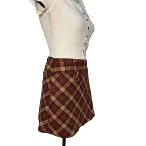 Exact Change Mini Skirt | Plaid Wool Blend Y2K thumbnail 8