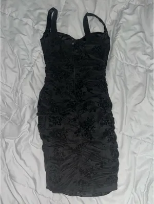 Windsor Chic Aura Floral Velvet Burnout Mini Dress thumbnail 4