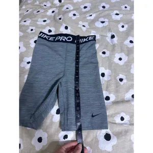 Nike pro grey biker shorts thumbnail 2