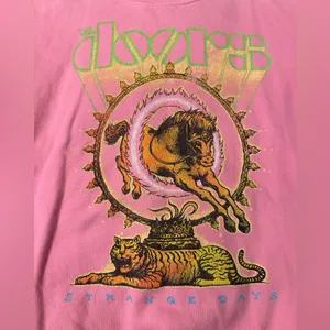 Daydreamer The Doors Crewneck Pink Cozy Sweatshirt - Size L thumbnail 6