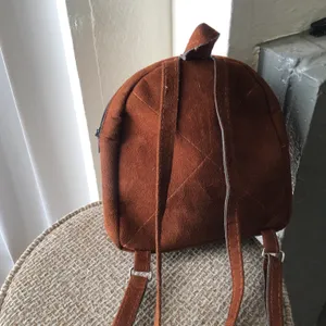 Mini colorful brown embroidered floral backpack thumbnail 2