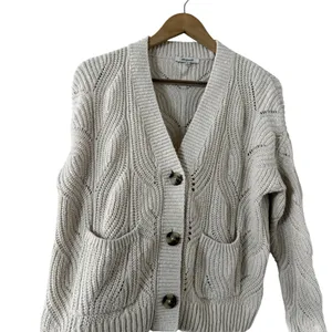 MADEWELL Hill View Cotton Button Down Cable Knit Cardigan Sweater thumbnail 6