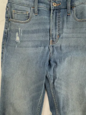Hollister Light Wash Distressed Skinny Jeans thumbnail 5