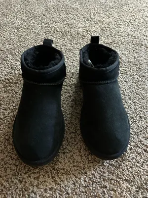 UGG Boots Ultra Mini Classic Black thumbnail 6