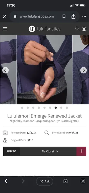 Lululemon Emerge Renewed Jacket thumbnail 4