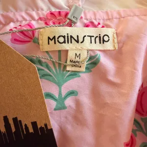 Main Strip NWT Pink Floral Half Zip Windbreaker Hoodie Pullover thumbnail 7