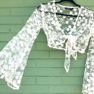 Nasty Gal collection sheer crop top thumbnail 4