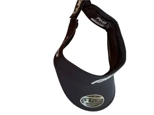 PING 110/One Ten Flexfit Tech Black Golf Visor Adjustable New OS Logo thumbnail 2