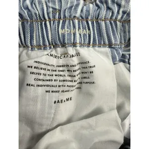 American Eagle Outfitters Women’s Mom Jeans Blue Indigo Stripe Size 10 Long thumbnail 10