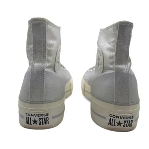 Converse Shoes Womens 9 CTAS Lift Platform‎ Metallic Silver Sneakers 571082C thumbnail 6