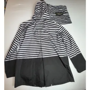 Gameday Couture Parka Jacket Texas A&M‎ Women Black White Stripe NWT Size M thumbnail 7