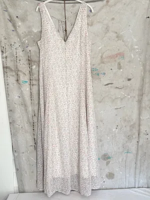 Lulus Your Only Darling Ivory Floral Print Sleeveless Midi Dress thumbnail 3