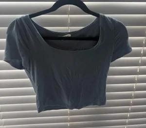 Dress Up Boutique blue cropped shirt thumbnail 1