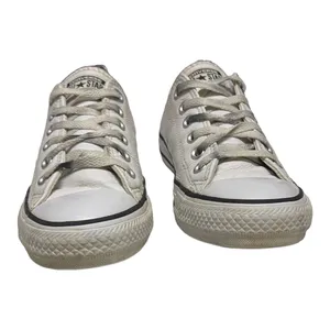 Converse Unisex Shoes 109058 Sz 7 Chuck Taylor All Star White Leather Low Top‎ thumbnail 3