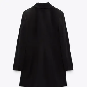 Nwot Zara Jacket Dress With Pearl Buttons Bloggers Fav Black Small thumbnail 9