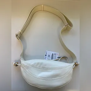 Zara Cream Crossbody Purse‎ Bag Gold Bohemian thumbnail 12