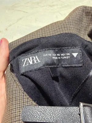 Zara Brown Short-Sleeve Collared Sheath Dress XS thumbnail 4