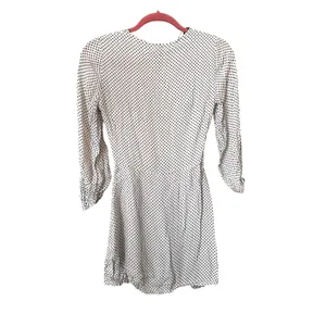 ZARA Polka Dot Wrap Romper Ruffled‎ Sz XS thumbnail 4