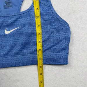 Nike Swoosh Dri-FIT Women’s Sports Bra Medium Blue Racerback Athletic thumbnail 7