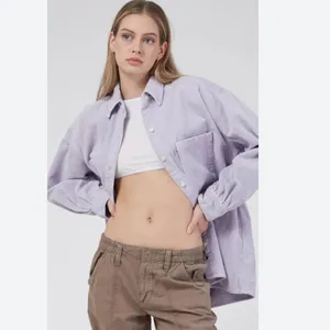 Nwt Levi'S - Jovi Relaxed Shirt In Purple Garment Dye thumbnail 3
