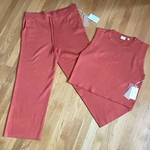 Cyrus Women’s 2-Piece Knit Lounge Set – Spice/Heath – Size XL – NWT thumbnail 1