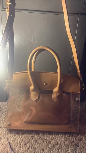 see through bag wit wallet Brown thumbnail 1