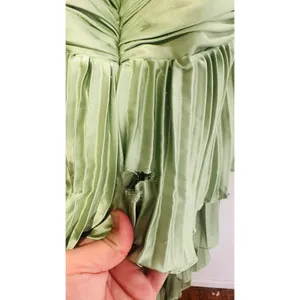 IEENA for MAC DUGGAL Green Pleated Tiered Ruffle Sweetheart Gown Dress size 10 thumbnail 14