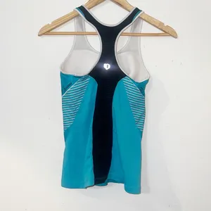 Pearl Izumi p.r.o teal black and white womens built in bra biking tank top thumbnail 9