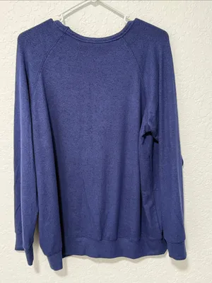 Buffalo David Bitton Crewneck Pullover in Blue Size XL thumbnail 5