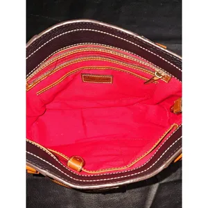 Dooney & Bourke Black Pebbled‎ Leather Lexington Shopper Tote Handbag Purse thumbnail 7