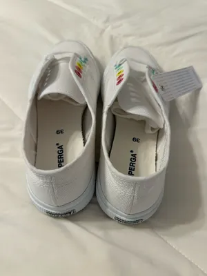 Superga Tank Multi Color Canvas Sneakers with Rainbow Eyelets - NWT - Size 8 thumbnail 3