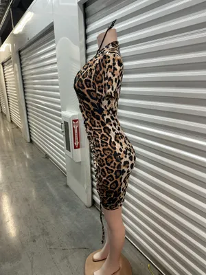 Sexy Leopard Print Mini Dress 🐆 | DIY Halloween Costume thumbnail 4