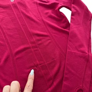 Lululemon Swiftly Tech Long Sleeve Crew 6 ORIGINAL Fit Ruby Dark Red Gym Run thumbnail 6