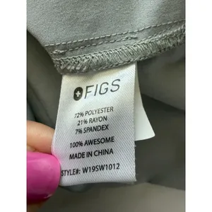 Figs Ejura Scrub Top Cement Gray Size Small W19SW1012 thumbnail 4