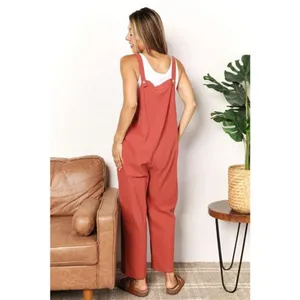 Perfee Wide Leg Overalls with Front Pockets‎ thumbnail 9