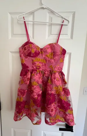 Showpo Mini Dress Pink thumbnail 1