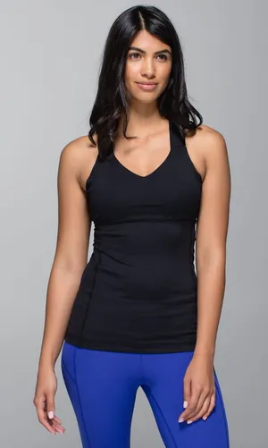 Lululemon Push your limits tank bra top black activewear yoga Pilates gym 10 thumbnail 1