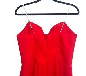 Amanda Uprichard x Revolve Cherri Strapless Maxi Gown In Crimson Red thumbnail 8