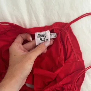 Princess Polly Annette Red Top thumbnail 3