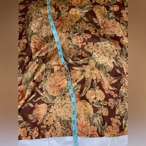 Vintage Floral Brown Maxi Skirt LizSport Size 4 thumbnail 4
